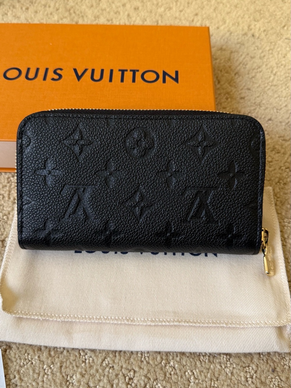 Louis Vuitton Black Empriente Leather Margot Wallet - Picture 6 of 8